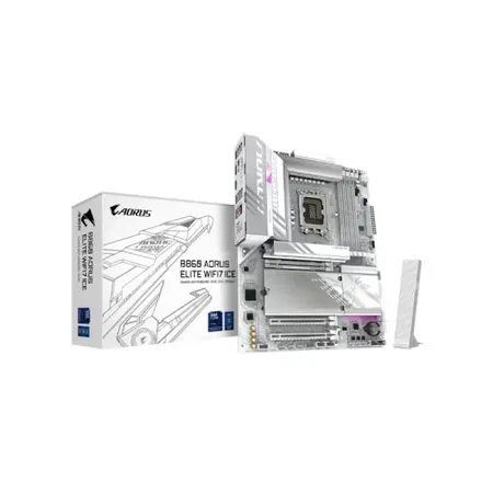 Gigabyte B860 Aorus Elite WIFI7 ICE Intel DDR5 LGA1851 Socket ATX Motherboard Supports Intel Core Ultra 200 Series