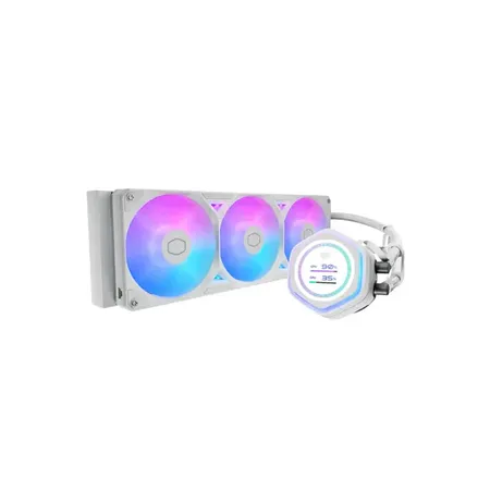 Cooler Master MasterLiquid Atmos II Pixel LED 360mm ARGB Liquid CPU Cooler - White