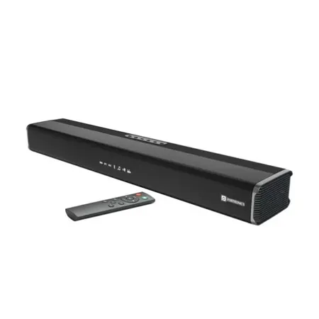 Portronics Sound Slick 5 80W Bluetooth Wireless Soundbar with LED Display, 3.5mm Aux-in, Supports USB, Optical Input Port, Remote Control (Black)