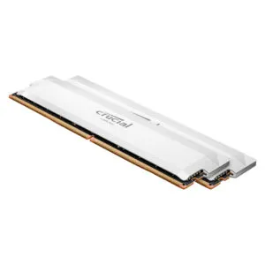 Crucial Pro OC 32GB (16GB x 2) DDR5 6400Mhz UDIMM Desktop Gaming Memory (RAM) White