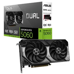 Asus Dual Nvidia GeForce RTX 5060 OC 8GB GDDR7 Dual Fan Graphics Card