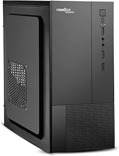 Frontech Mystic Silver Computer Cabinet | Compact PC Case for Home & Office | Silver Range | Optimized Airflow Design | Dual USB & Audio Ports | ATX/Micro-ATX Support (FT-4279)