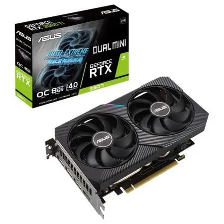 ASUS DUAL GeForce RTX 3060 Ti V2 MINI 8GB GDDR6 with LHR Graphic Card DUAL-RTX3060TI-8G-MINI-V2