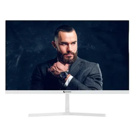 Coconut 27 inch LED Frameless Ultra slim HD Monitor, 75Hz Refresh Rate, 1080p White