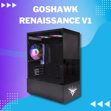 Goshawk Renaissance V1 AMD Ryzen 3 3200G Desktop PC (Windows 11/8 GB RAM/500 GB SSD) with Wired Keyboard and Mouse, 2 Years Warranty