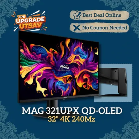 MSI MAG 321UP QD-OLED 32 Inch 165Hz 4K UHD Gaming Monitor