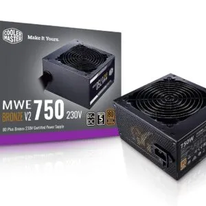 Cooler Master MWE 750 Bronze V2 80 Plus Bronze 750W Non Modular Power Supply MPE-7501-ACABW-BIN