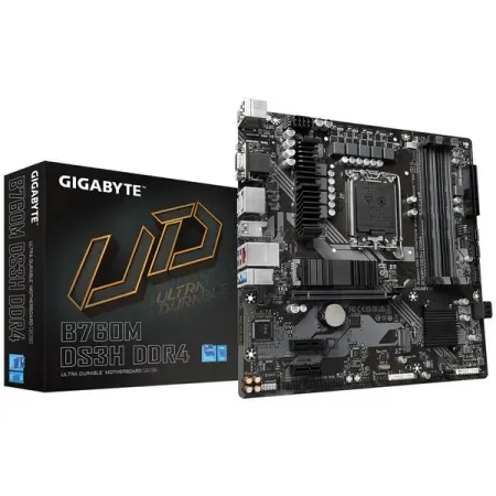 Gigabyte B760M DS3H DDR4 13th and 12th Gen Intel Motherboard