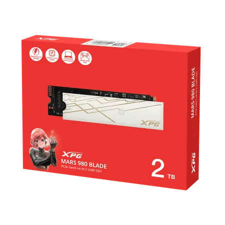 Adata XPG MARS 980 2TB BLADE PCIe Gen5 Solid State Drive (SMAR-980B-2TCS)