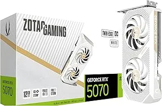 ZOTAC Gaming GeForce RTX 5070 Twin Edge OC Graphics Card - White | 12 GB | DLSS 4 | GDDR7 | 192 bit | IceStorm 2.0 Advanced Cooling | ZT-B50700Q-10P