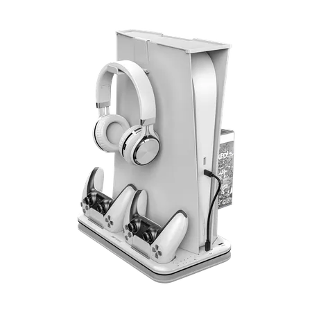 ANT ESPORT RGB DOCK5 RGB COOLING & CHARGING STATION (WHITE)