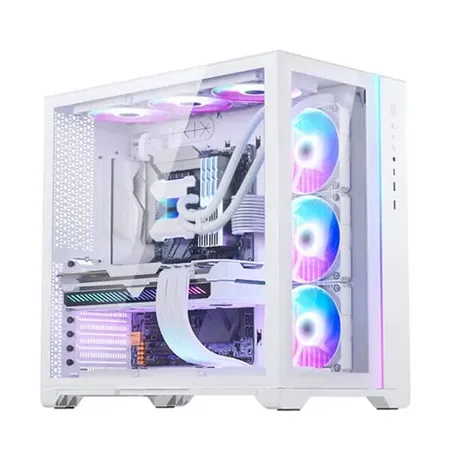 Phanteks MagniumGear Neo Qube 2 Drgb E-Atx Mid Tower Cabinet With Tempered Glass Side Panel (White) (MG-NE620Q-DWT02)
