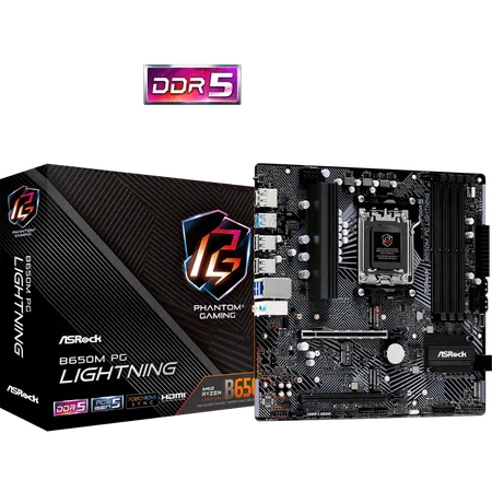 ASROCK B650M PG Lightning WiFi DDR5 AMD Motherboard