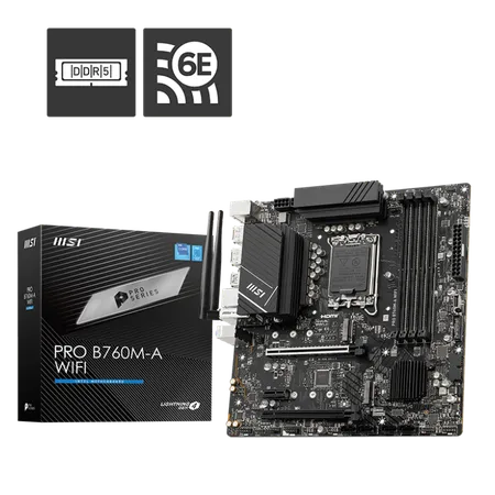 MSI Pro B760M-A WiFi Motherboard...