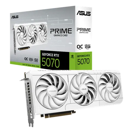 ASUS PRIME GeForce RTX 5070 White OC Edition 12GB GDDR7 (PRIME-RTX5070-O12G-WHITE)