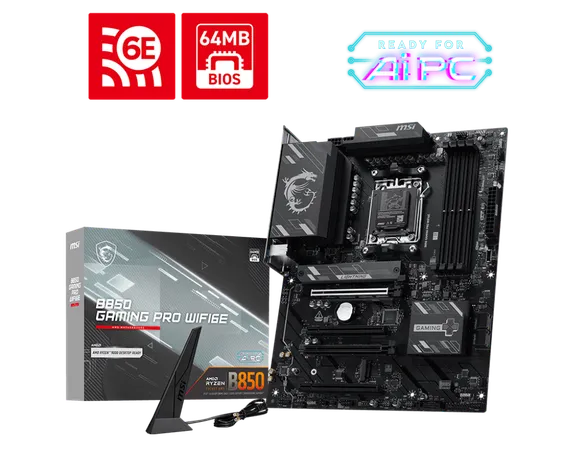 MSI B850 Gaming Pro WiFi6E Motherboard...