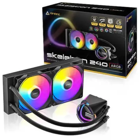 Antec Skeleton 240 ARGB AIO Liquid Cooler Black