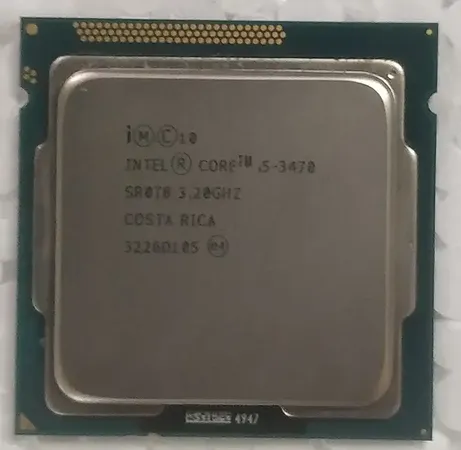 Intel CORE I5 3470 PROCESSOR ( 3RD GENERATION ) 3.2 GHz Upto 3.6 GHz LGA 1155 Socket 4 Cores 4 Threads 6 MB Smart Cache Desktop Processor