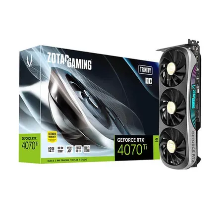 ZOTAC GAMING GeForce RTX 4070 Ti Trinity OC 12GB GDDR6X Graphic Card ZT-D40710J-10P