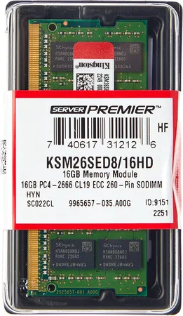 Kingston 16GB DDR4 RAM 2666MHz CL19 260 Pin SODIMM Laptop Memory