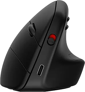 HP 920 Ergonomic Vertical Mouse Wireless Bluetooth 5.3 & USB Dongle, 5 Programmable Buttons, 16 Week Battery, Multi-Device, Multi-OS