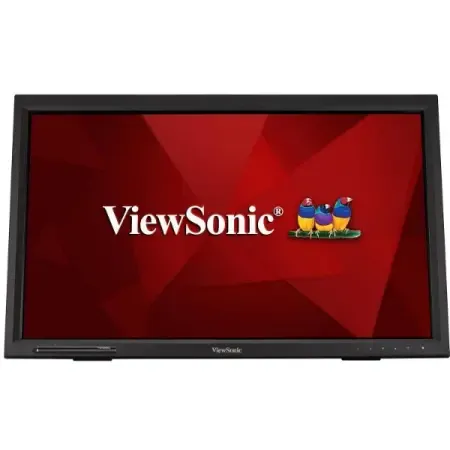 ViewSonic TD2423 60.45Cm (23.8") FHD Touch Monitor 1080, IR10-Point Touch, 7H Hardness, 75Hz, Dual Speakers, Finger|Glove|Stylus Compatible, USB 2.0 (Type A x 2; Type B), HDMI, DVI, VGA