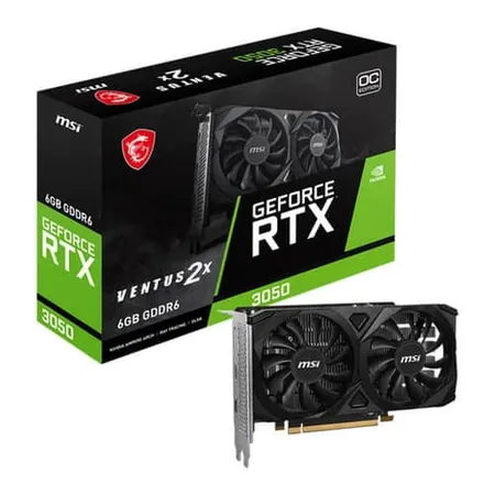 MSI GeForce RTX 3050 Ventus 2X OC 6GB GDDR6 Graphics Card