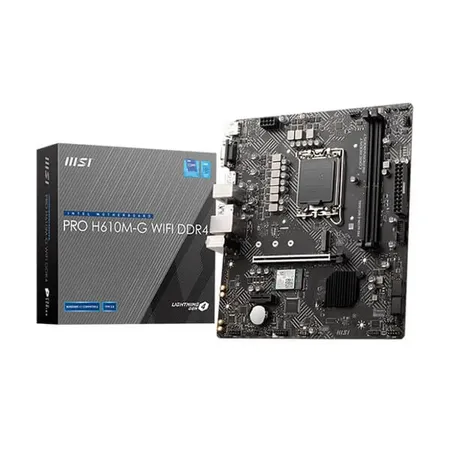 MSI Pro H610M-G Wifi DDR4 Intel LGA 1700 mATX Motherboard Supports Intel 12th , 13th & 14th Gen Processors