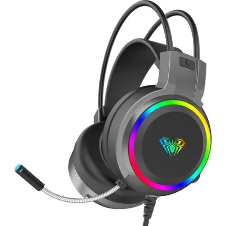 AULA S608 WIRED GAMING HEADSET |RGB (BLACK)