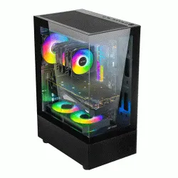ANT ESPORTS Crystal X2 ARGB ATX Mid Tower Cabinet (Black)