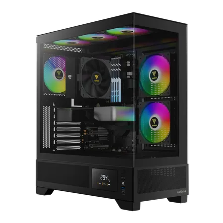 GAMDIAS Atlas M1 ATX Mid Tower ARGB Cabinet ( Black )