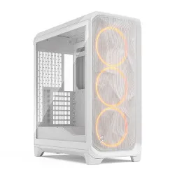 Fractal Design Meshify 3 Ambience Pro RGB White TG Clear Tint Mid-Tower Case (FD-C-MES3A-05)