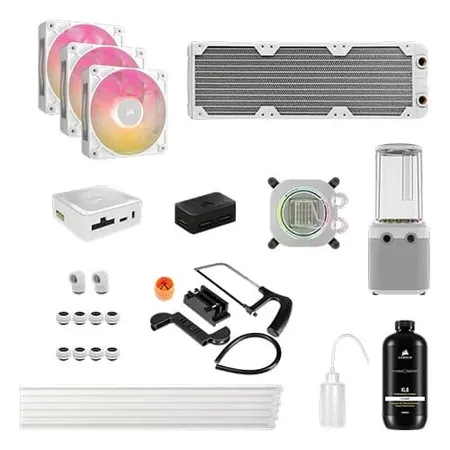 CORSAIR Hydro X Series iCUE XH505i RX 360 RGB White Custom Cooling Kit
