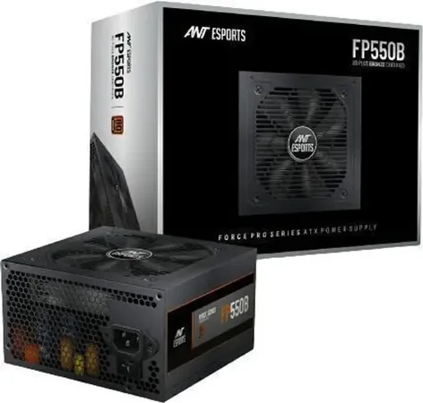 Ant Esports Force Series FP550B 550 Watts Computer PSU with 2 SATA Cables