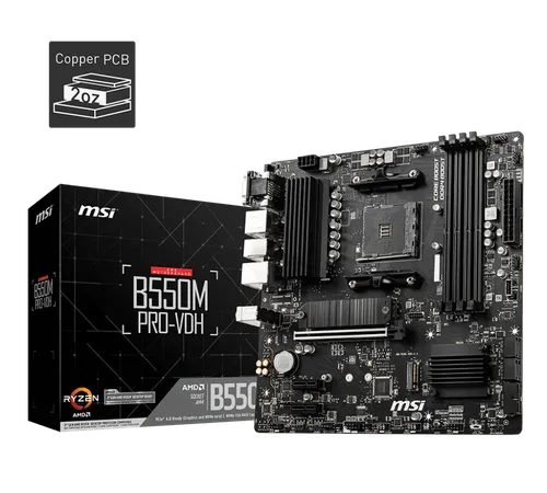 MSI B550M PRO VDH AMD AM4 MOTHERBOARD