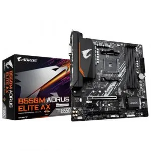 GIGABYTE B550M AORUS ELITE AX WiFi Ultra Durable AMD AM4 Micro ATX DDR4 Motherboard