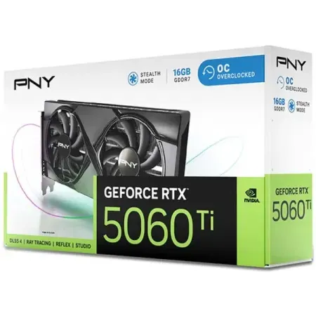 PNY NVIDIA GeForce RTX 5060 Ti 16GB OC Dual Fan Graphics Card