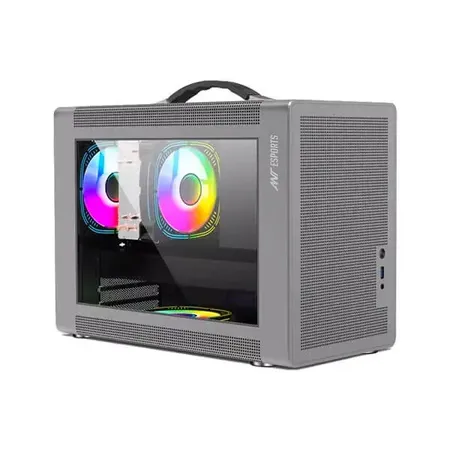 Ant Esports Box C Air M-Atx Mid Tower Cabinet (Grey) (BOX-C-AIR-GREY)