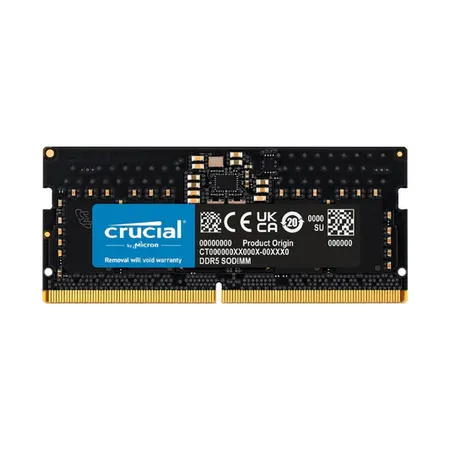 Crucial 8GB (8GB x 1) 4800MHz DDR5 SODIMM Laptop Memory (RAM)