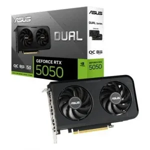 Asus Dual Nvidia GeForce RTX 5050 OC 8GB GDDR6 Dual Fan Graphics Card