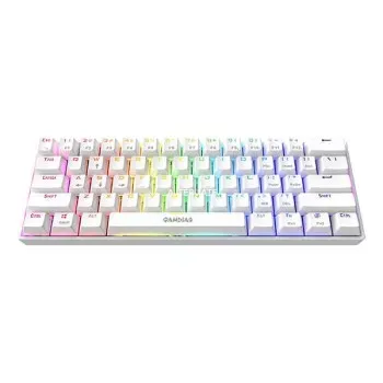 Gamdias Hermes E3 RGB 60% Red switch - White