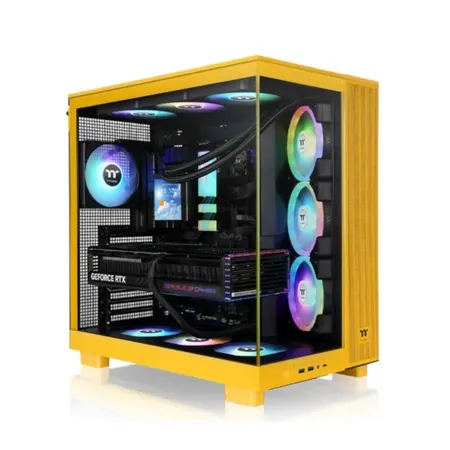 Thermaltake View 380 XL TG ARGB Bumblebee Mid Tower Gaming Cabinet (CA-11E-00M4WN-00)