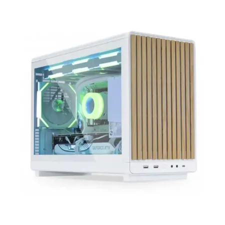 Lian Li A3 Micro ATX Tempered Glass White Steel Mini Tower Desktop Cabinet (G99.A3W-WDG.00)