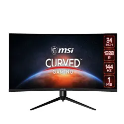 MSI MAG 342CQR E2 34 Inch 2K QHD 180Hz VA Panel 119% SRGB 1MS AMD Freesync Curved Gaming Monitor