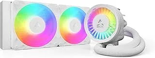 ARCTIC Liquid Freezer III Pro 360 A-RGB (White) - AIO CPU Cooler, 3 x 120 mm Water Cooling, 38 mm Radiator, PWM Pump, VRM Fan, AMD AM5/AM4, Intel LGA1851/1700 Contact Frame - White