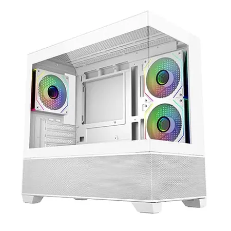 Cooler Master Elite 490 White ARGB M-ATX Mini Tower Case