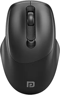 Portronics Toad 7 Wireless Mouse, Bluetooth 5.3V & 2.4 GHz Wireless, Adjust Sensitivity Upto 3200 DPI, Rechargeable Built in Battery(Black)