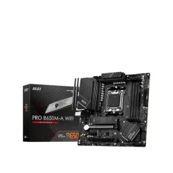 MSI Pro B650M-A WiFi DDR5 AMD AM5 M-ATX WiFi 6E PCIe 4.0 Gaming Motherboard