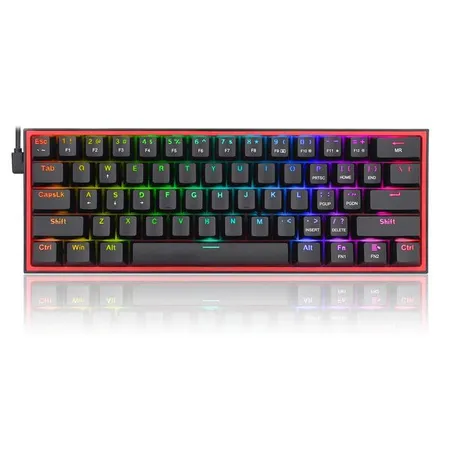 REDRAGON K617 Fizz 60% Mechanical Wired Gaming Keyboard ( Misty Grey ) ( Magnetic Switches )