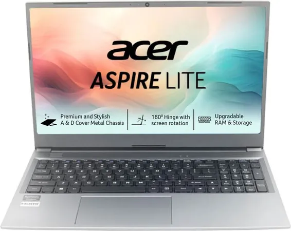 ACER ASPIRE LITE AMD RYZEN 7 OCTA CORE 7730U - (16 GB/512 GB SSD/WINDOWS 11 HOME) AL15-41 THIN AND LIGHT LAPTOP (15.6 INCH, STEEL GREY UN.31ZSI.04H